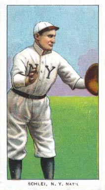 1909 White Borders Piedmont & Sweet Caporal Schlei, N.Y. Nat'L #425 Baseball Card