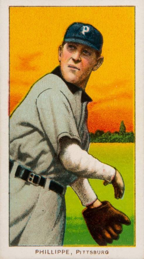 1909 White Borders Piedmont & Sweet Caporal Phillippe, Pittsburgh #393 Baseball Card