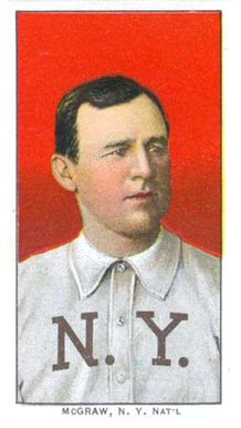 1909 White Borders Piedmont & Sweet Caporal McGraw, N.Y. Nat'L #322 Baseball Card