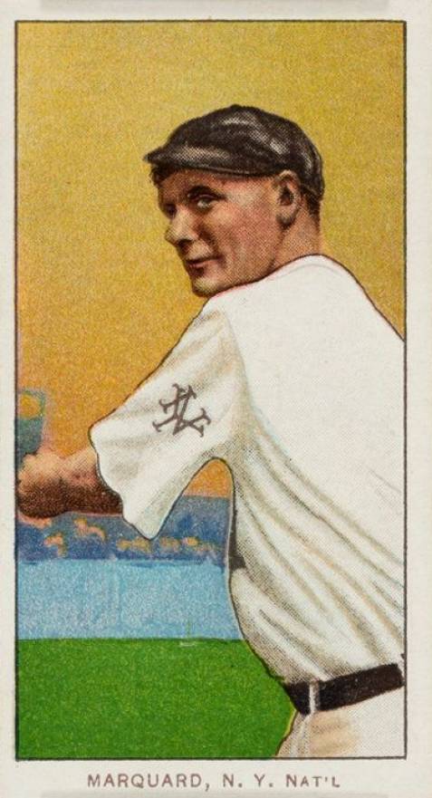 1909 White Borders Piedmont & Sweet Caporal Marquard, N.Y. Nat'L #304 Baseball Card
