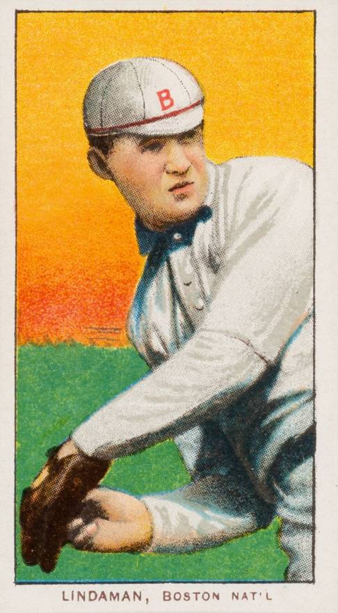 1909 White Borders Piedmont & Sweet Caporal Lindaman, Boston Nat'L #286 Baseball Card