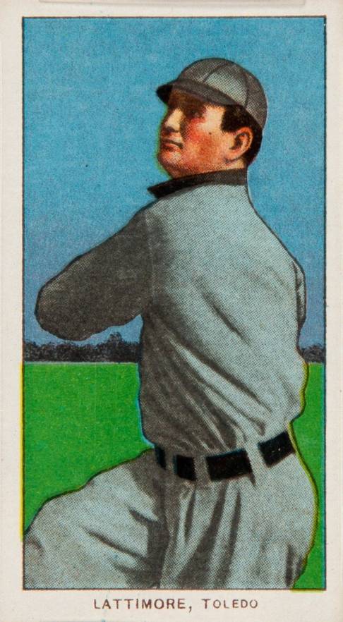1909 White Borders Piedmont & Sweet Caporal Lattimore, Toledo #277 Baseball Card