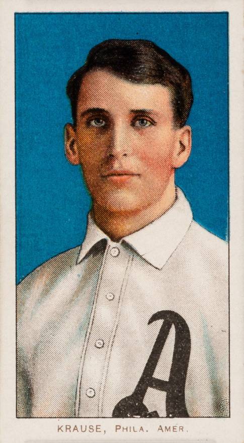 1909 White Borders Piedmont & Sweet Caporal Krause, Phila. Amer. #265 Baseball Card
