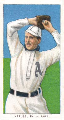 1909 White Borders Piedmont & Sweet Caporal Krause, Phila. Amer. #264 Baseball Card
