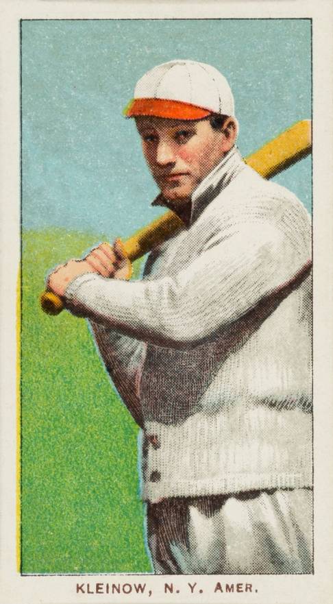 1909 White Borders Piedmont & Sweet Caporal Kleinow, N.Y. Amer. #257 Baseball Card