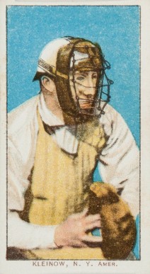 1909 White Borders Piedmont & Sweet Caporal Kleinow, N.Y. Amer. #256 Baseball Card