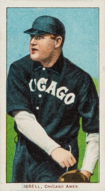 1909 White Borders Piedmont & Sweet Caporal Isbell, Chicago Amer. #229 Baseball Card