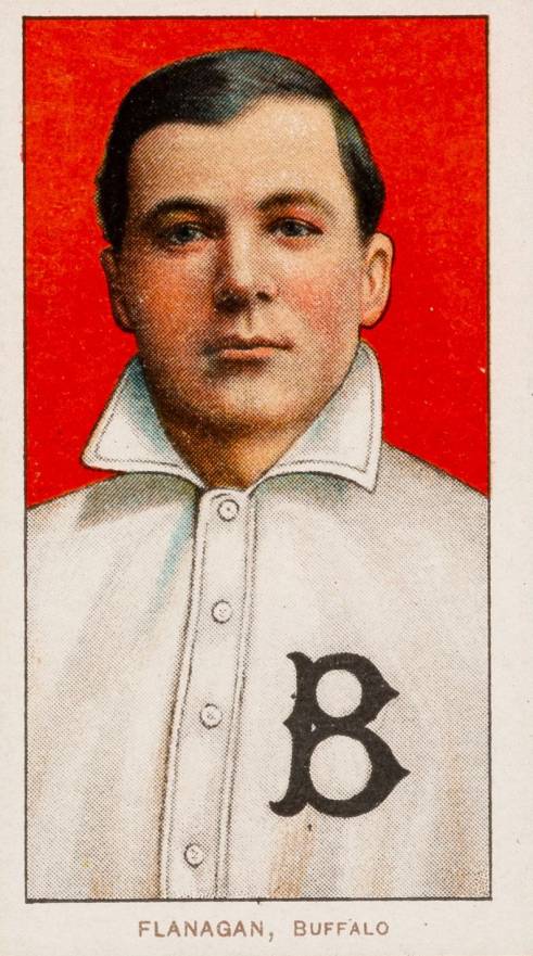 1909 White Borders Piedmont & Sweet Caporal Flanagan, Buffalo #174 Baseball Card