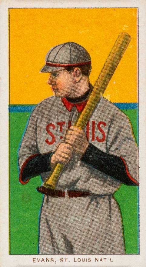 1909 White Borders Piedmont & Sweet Caporal Evans, St. Louis Amer. #165 Baseball Card