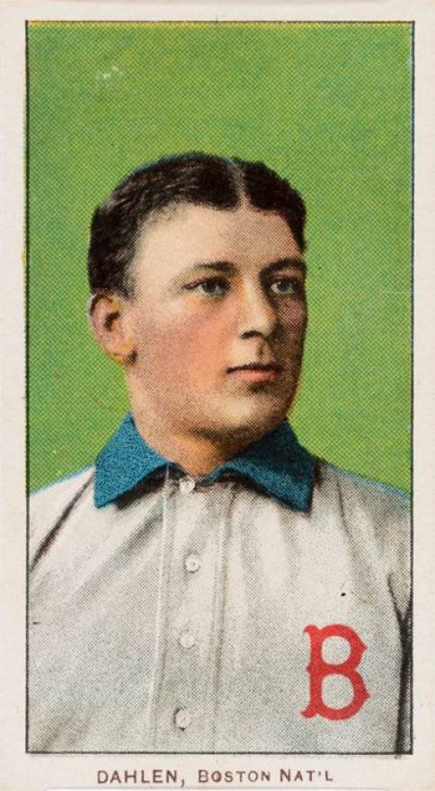1909 White Borders Piedmont & Sweet Caporal Dahlen, Boston Nat'L #117 Baseball Card