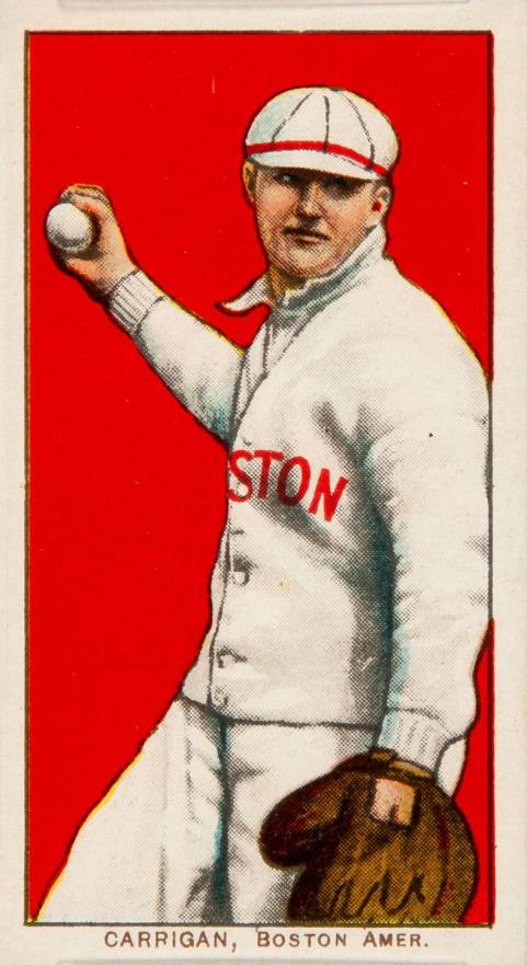 1909 White Borders Piedmont & Sweet Caporal Carrigan, Boston Amer. #74 Baseball Card