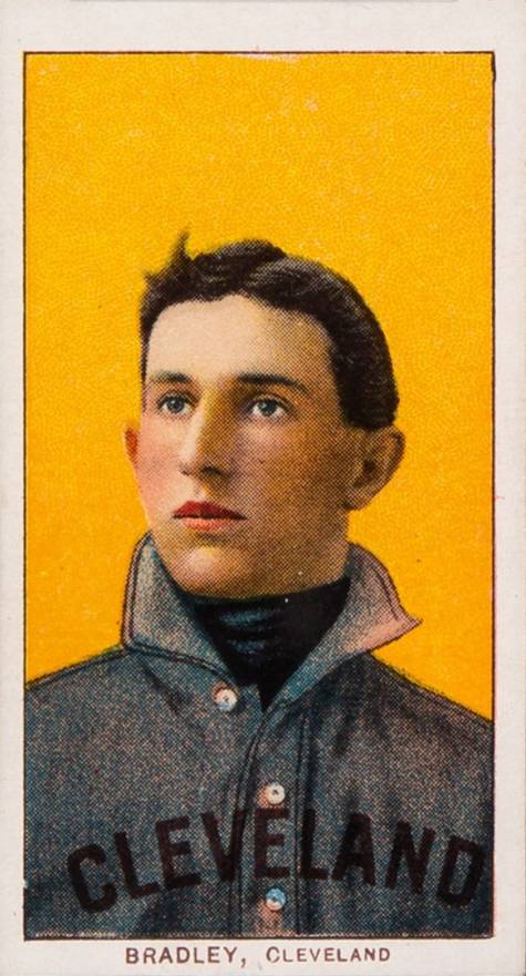 1909 White Borders Piedmont & Sweet Caporal Bradley, Cleveland #45 Baseball Card