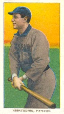 1909 White Borders Piedmont & Sweet Caporal Abbaticchio, Pittsburgh #2 Baseball Card