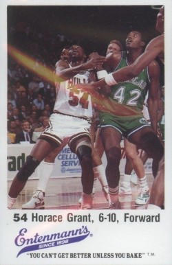 1987 Entenmann's Bulls Horace Grant #54 Basketball Card