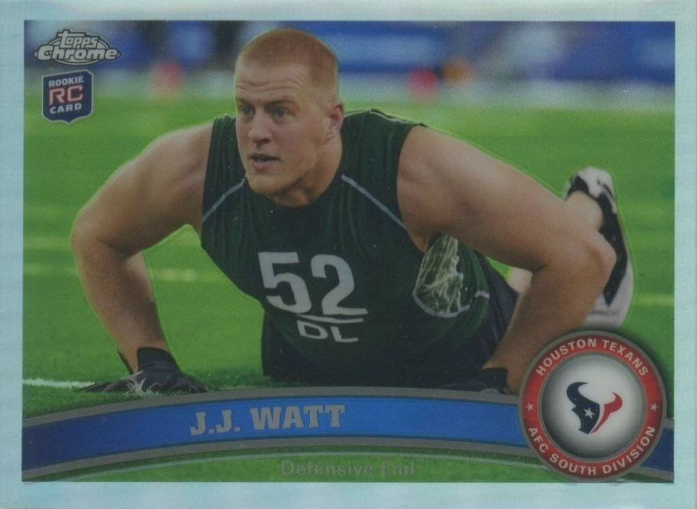 2011 Topps Chrome J.J. Watt #104 Football Card