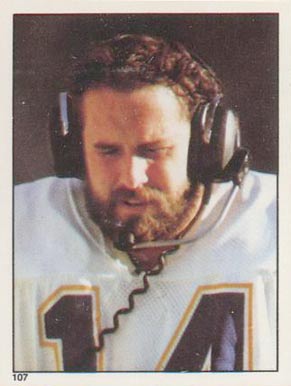 1981 Topps Stickers Dan Fouts #107 Football Card