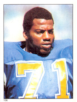 1981 Topps Stickers Fred Dean #106 Football Card