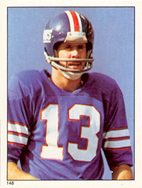1981 Topps Stickers Dave Jennings #148 Football Card