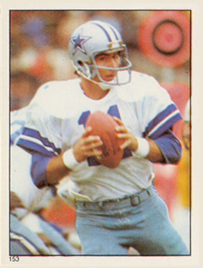 1981 Topps Stickers Danny White #153 Football Card