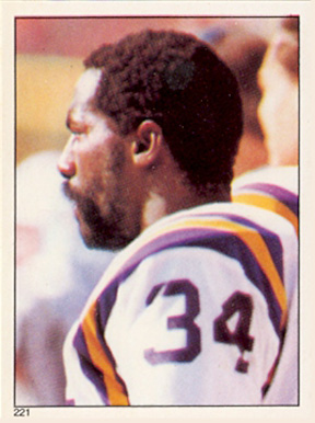 1981 Topps Stickers Rickey Young #221 Football Card