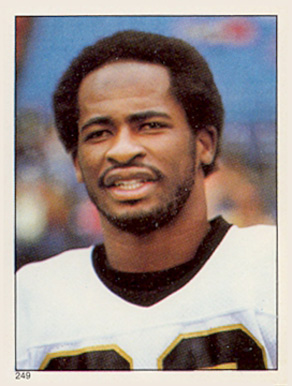 1981 Topps Stickers Wes Chandler #249 Football Card