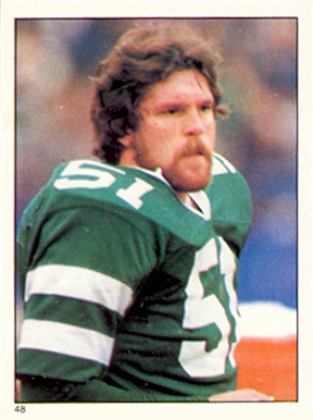 1981 Topps Stickers Greg Buttle #48 Football Card