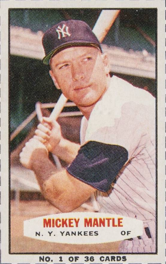 1963 Bazooka Mickey Mantle #1 Baseball Card
