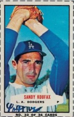 1965 Bazooka Sandy Koufax #32 Baseball Card