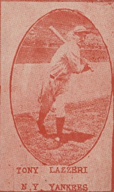 1928 Strip Card Tony Lazzeri # Baseball Card