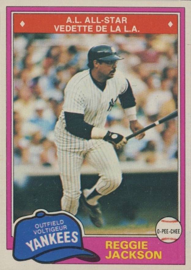 1981 O-Pee-Chee Reggie Jackson #370 Baseball Card