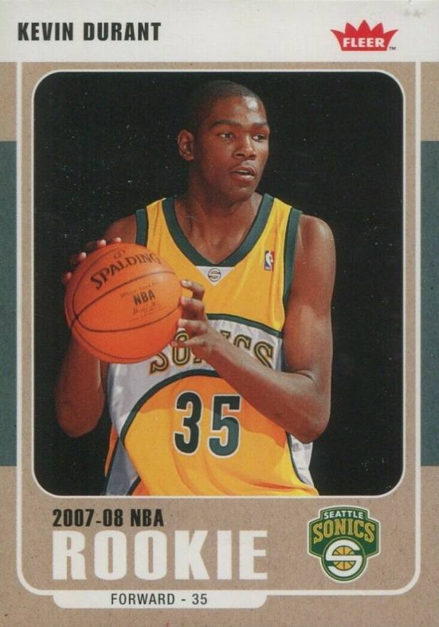 2007 Fleer Kevin Durant #212 Basketball Card