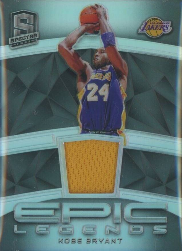 2018 Panini Spectra Epic Legends Relics Kobe Bryant #ELKBR Basketball Card