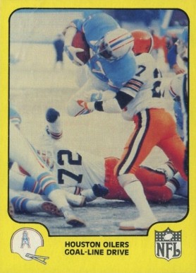 1978 Fleer Team Action Houston Oilers Goal-Line Drive #21 Football Card