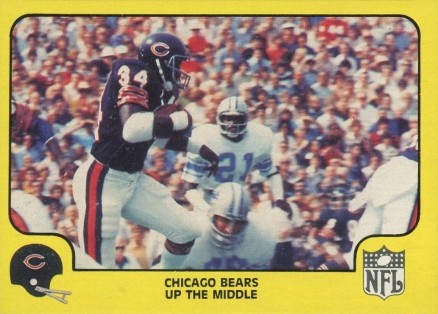 1978 Fleer Team Action Chicago Bears up the middle #7 Football Card