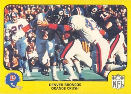 1978 Fleer Team Action Denver Broncos-Orange Crush #16 Football Card