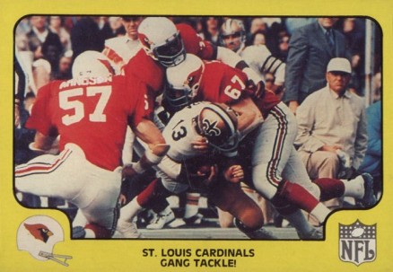 1978 Fleer Team Action Cardinals gang tackle #46 Football Card