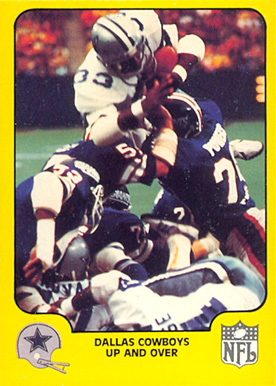 1978 Fleer Team Action Dallas Cowboys-Up and over #13 Football Card