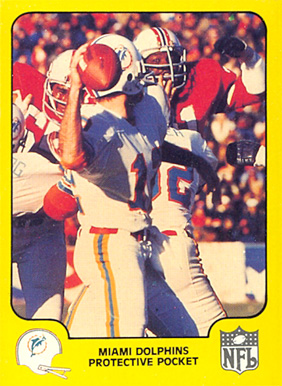 1978 Fleer Team Action Miami Dolphins Protective Pocket #27 Football Card