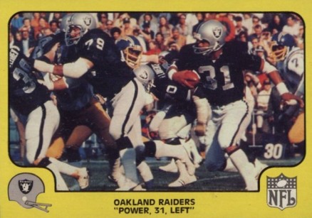 1978 Fleer Team Action Raiders-Power 31, Left #39 Football Card