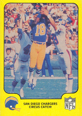 1978 Fleer Team Action Chargers-Circus Catch! #47 Football Card