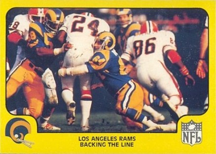 1978 Fleer Team Action Rams-Backing the line #26 Football Card