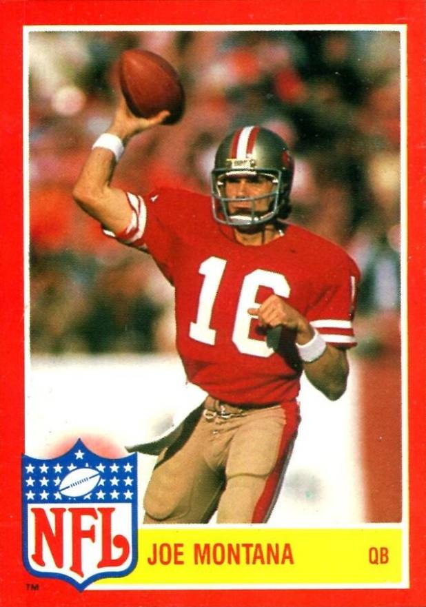 1985 Topps NFL Star Set Joe Montana #7 Football Card