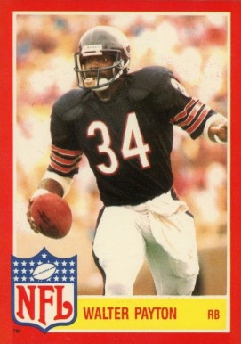 1985 Topps NFL Star Set Walter Payton #8 Football Card