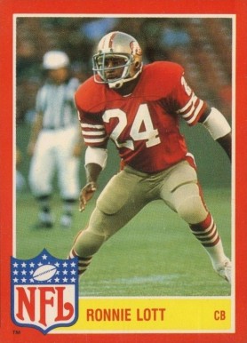 1985 Topps NFL Star Set Ronnie Lott #5 Football Card