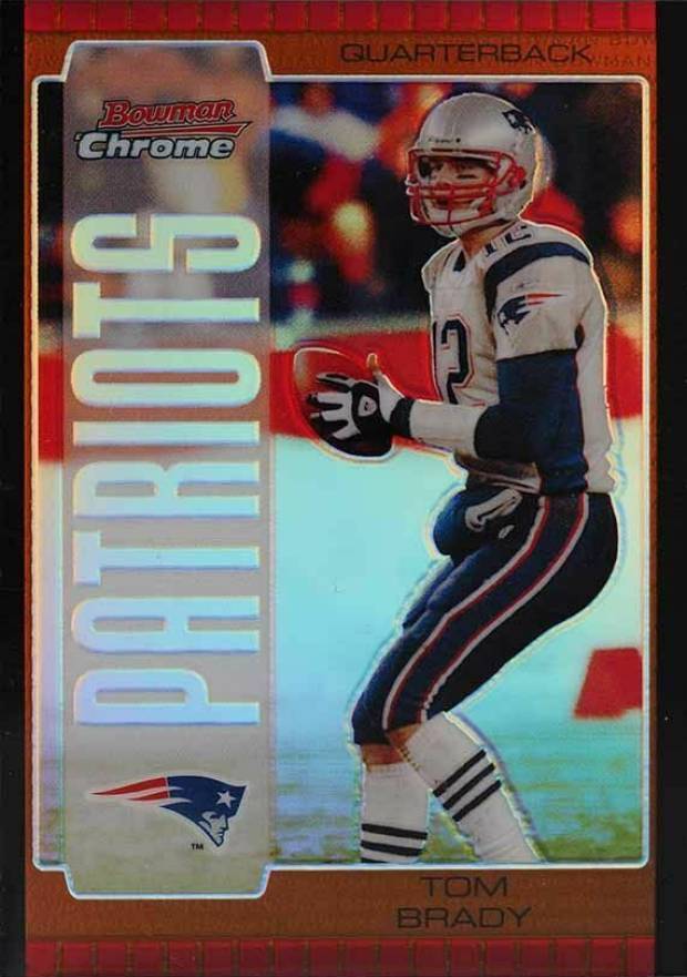 2005 Bowman Chrome Tom Brady #8 Football Card
