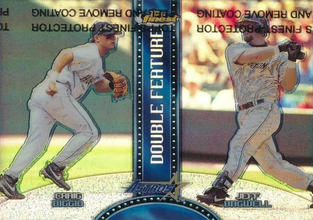 1999 Finest Double Feature Craig Biggio/Jeff Bagwell #DF4 Baseball Card