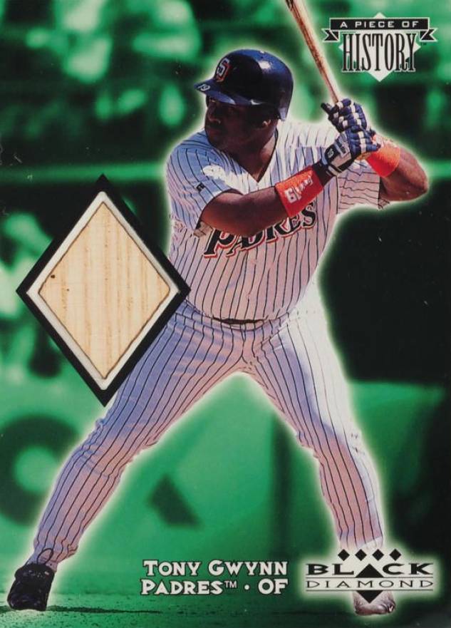 1999 Upper Deck Black Diamond A Piece of History Tony Gwynn #TG Baseball Card