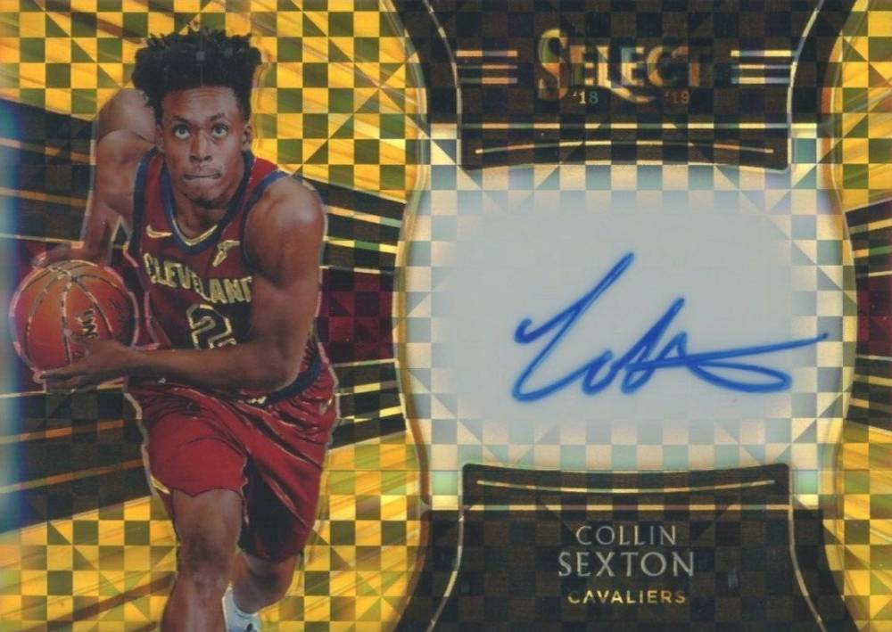 2018 Panini Select Rookie Signatures Collin Sexton #CSX Basketball Card