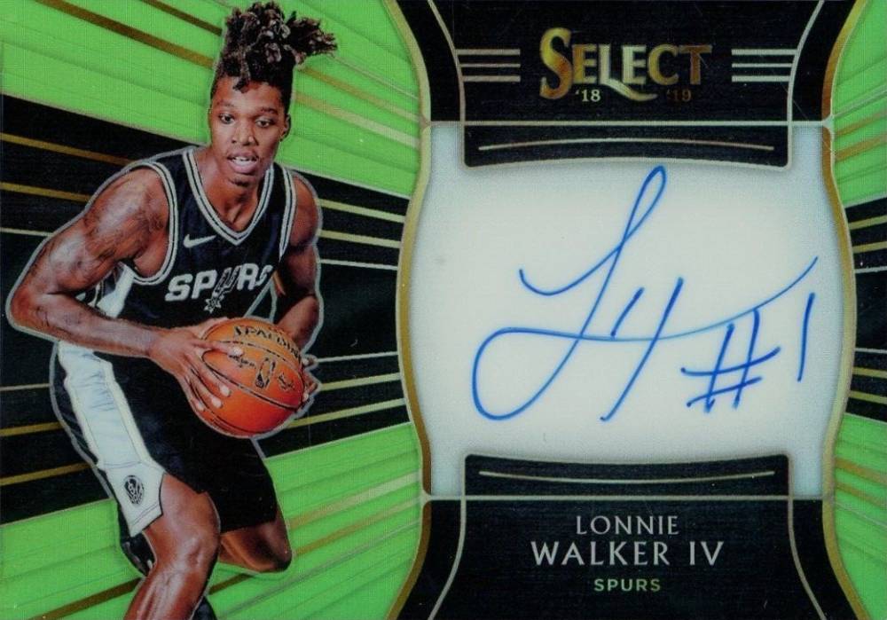 2018 Panini Select Rookie Signatures Lonnie Walker IV #LW4 Basketball Card