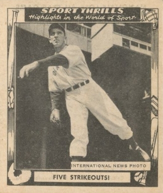 1948 Swell Sport Thrills Five Strikeouts! #8 Baseball Card